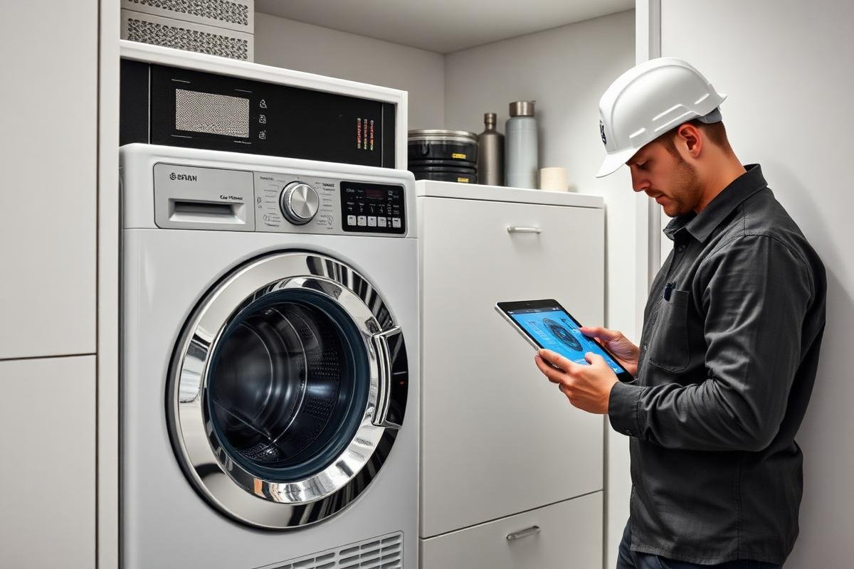 Washer-Dryer Repair carried out by a BritServe engineer